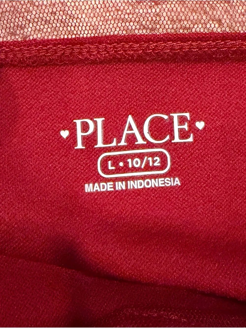 Girls Sz L Red Sleeveless Beaded A-Line Dress 10/12 Children’s Place